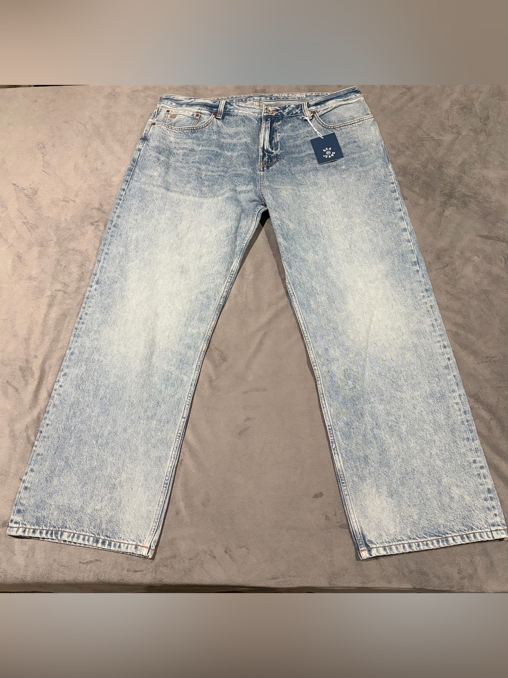 Outerknown Jeans Mens 40x32 Light Wash Beachcomber Relaxed Denim